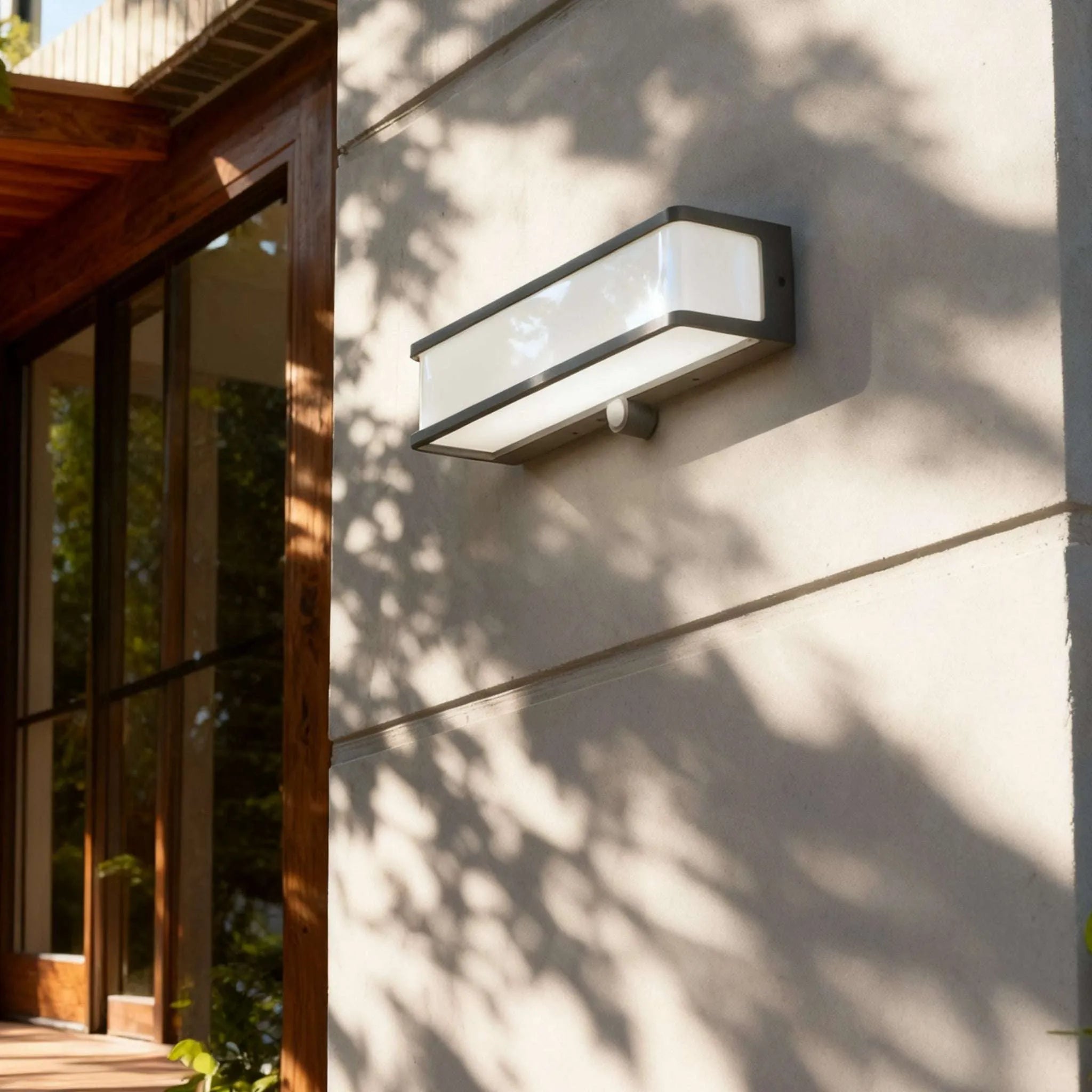 Modern Solar LED Outdoor Wall Lamp – Waterproof Sensor Light